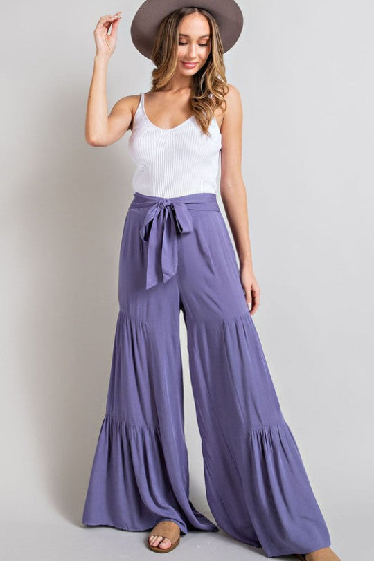 Wild Flower Flared Leg Pants