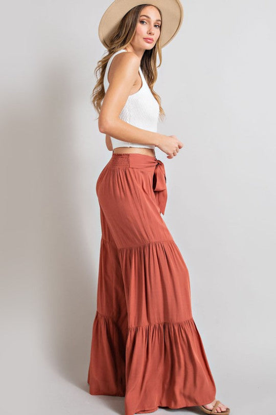 Wild Flower Flared Leg Pants