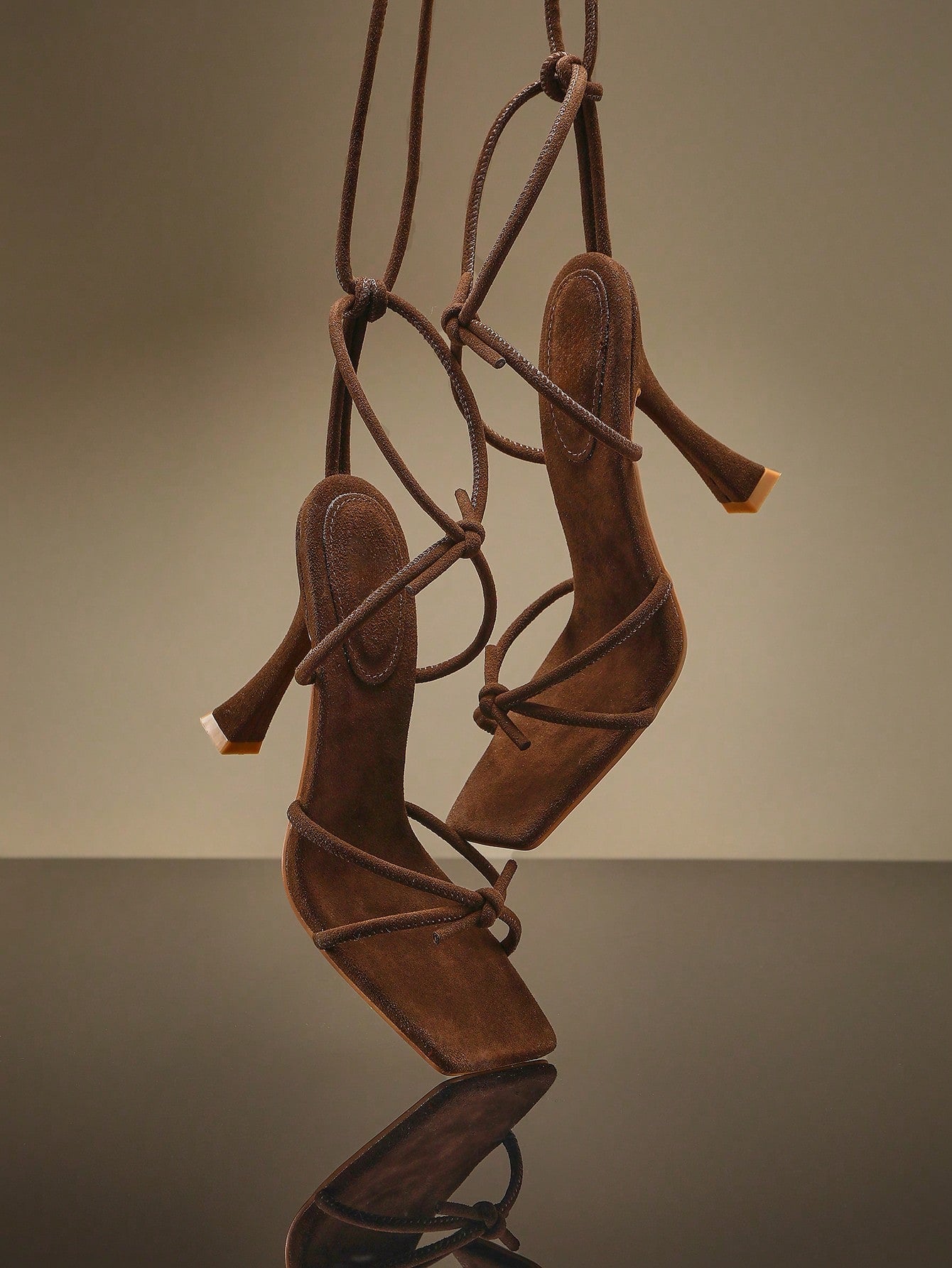Women's Cross Strap Open Toe Stiletto High Heel Shoes