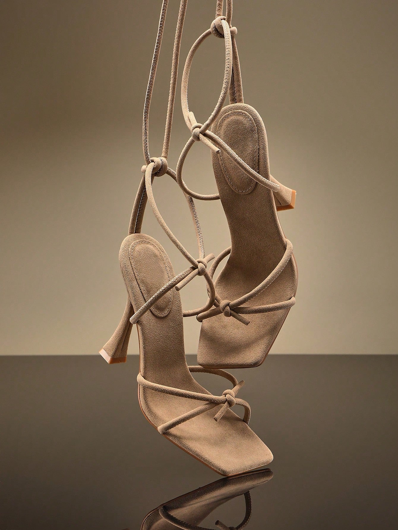 Women's Cross Strap Open Toe Stiletto High Heel Shoes