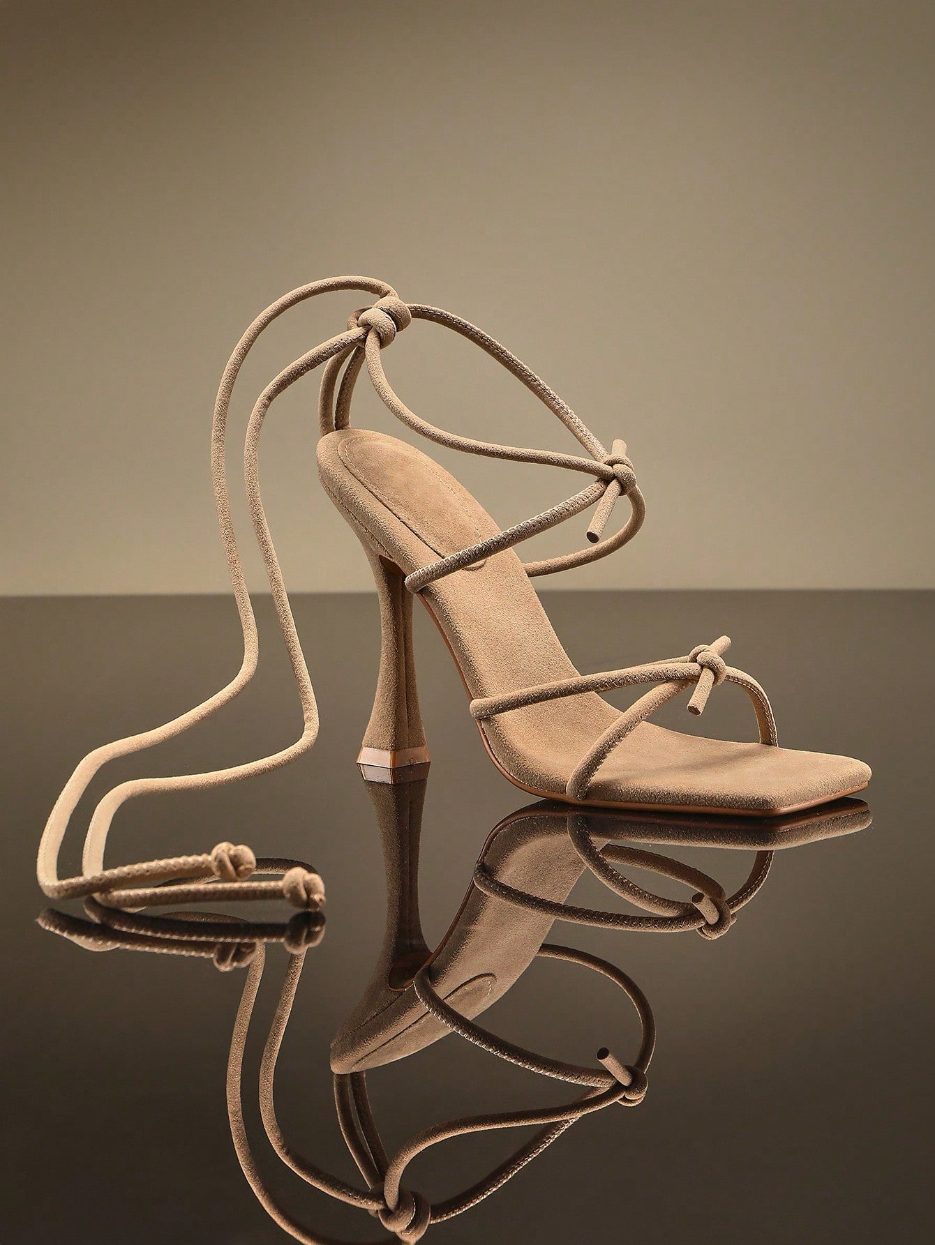 Women's Cross Strap Open Toe Stiletto High Heel Shoes