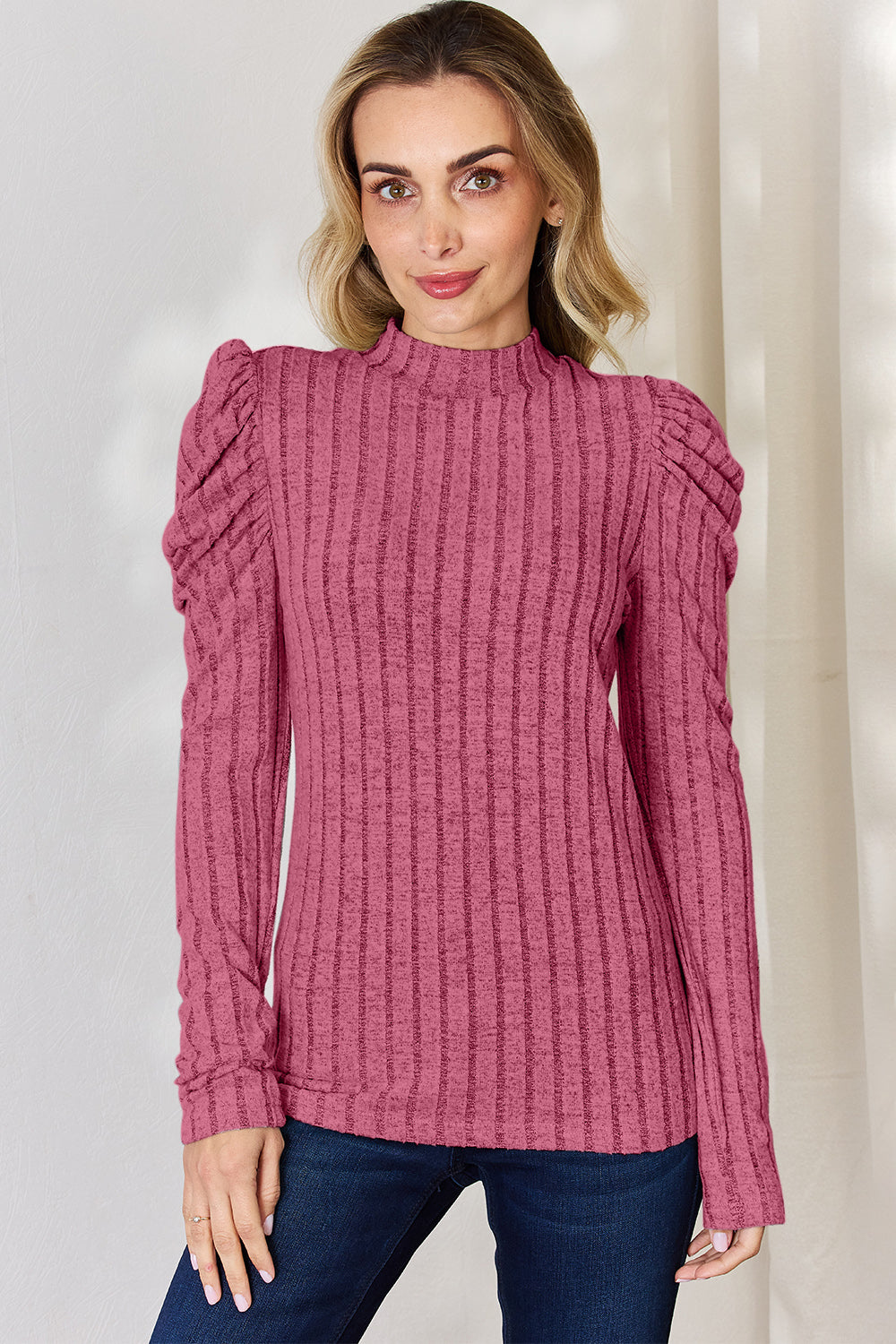 Women’s Soft Statement Puff Sleeve Sweater
