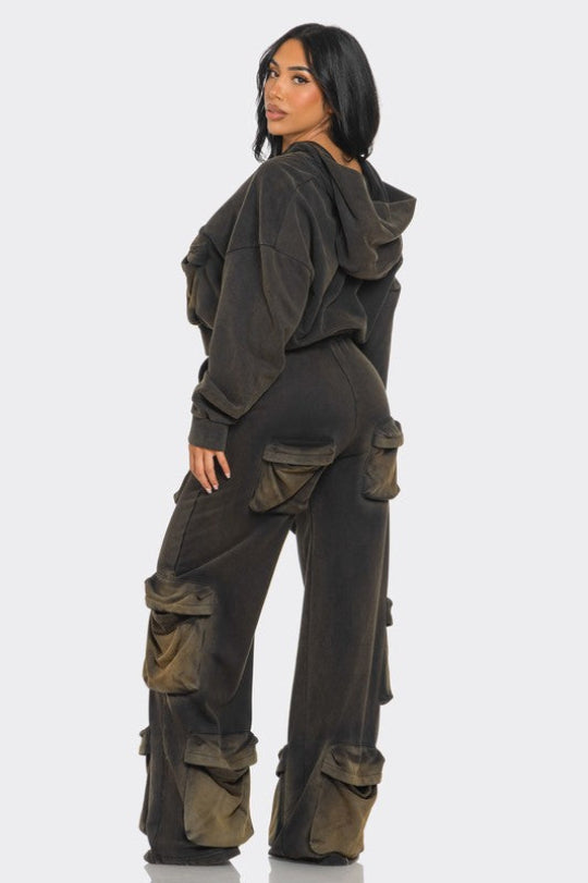 Women's Midnight Cargo Pants Set