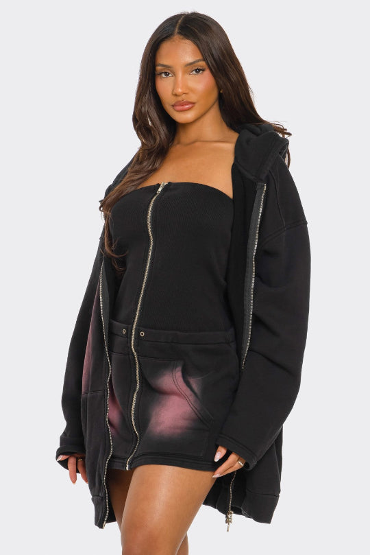 Afterglow Ombre Hoodie Skirt Set