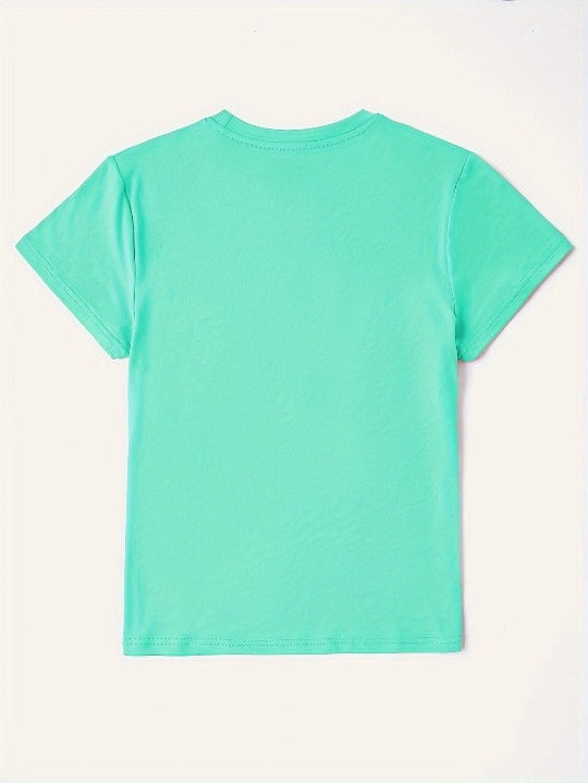 Camiseta de manga corta con gráfico de la letra Pray
