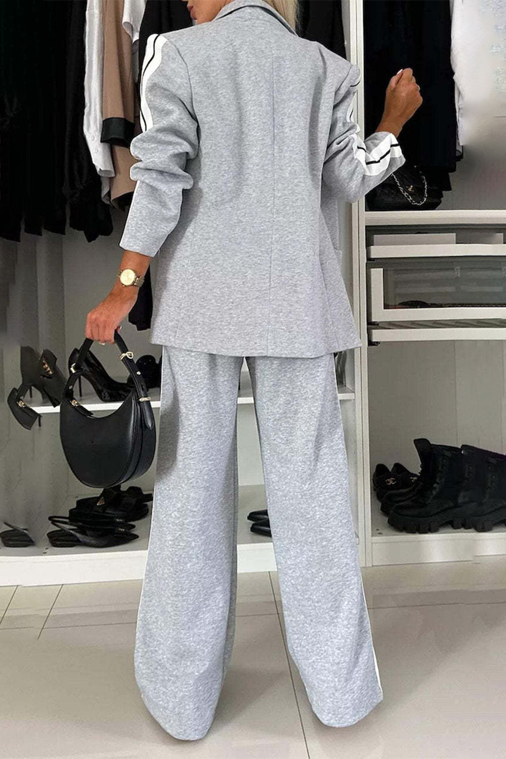 Women’s Boss Moves Contrast Two-Piece Pants Set