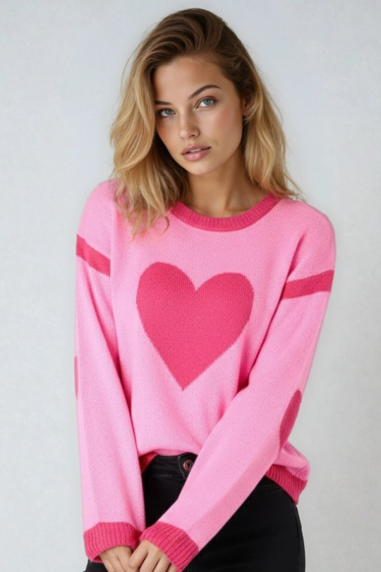 Love Me Tender Heart Sweater