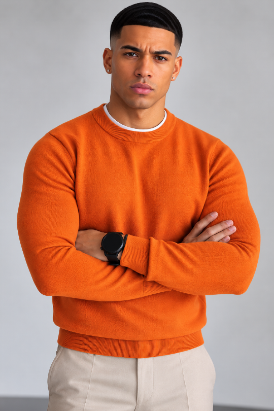 Men’s Coreline Ribbed Knit Sweater