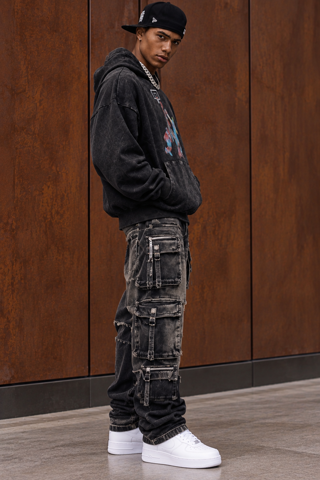Men’s Full Court Oversized Graphic Hoodie