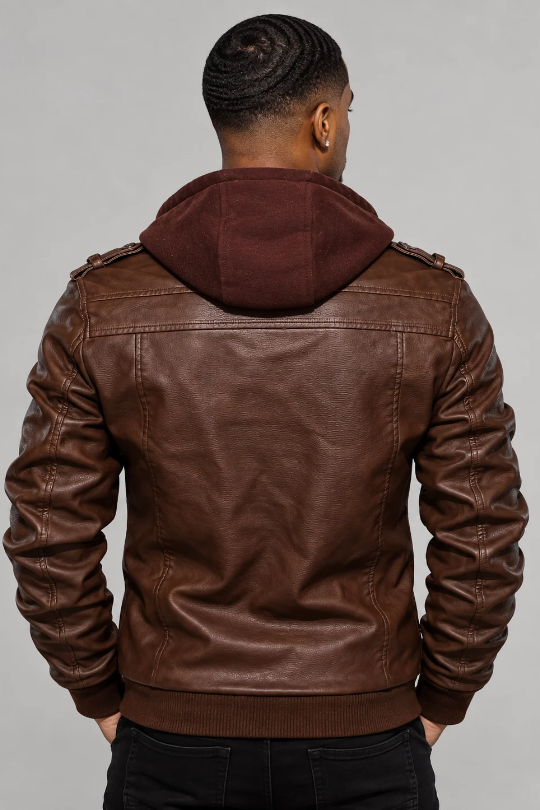 Men’s Nightshift Hooded Moto Jacket