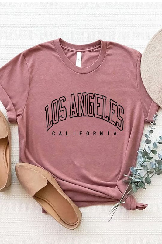 LOS ANGELES Round Neck T-Shirt