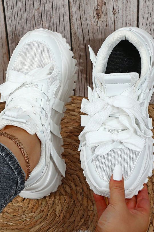 Chunky Layered Sole Low-Top Sneakers