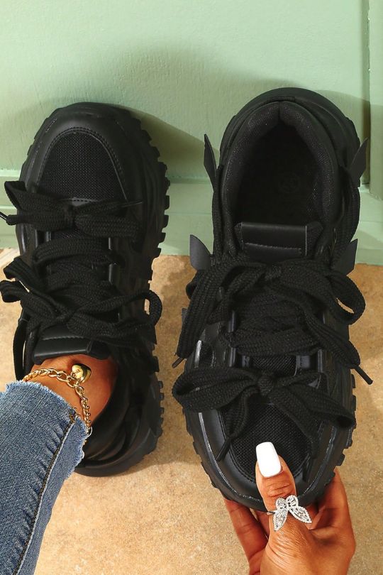 Chunky Layered Sole Low-Top Sneakers