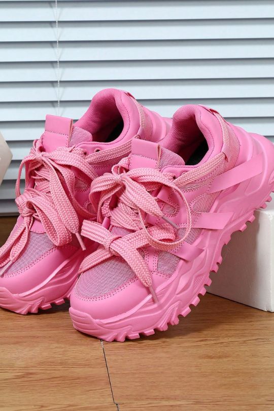 Chunky Layered Sole Low-Top Sneakers