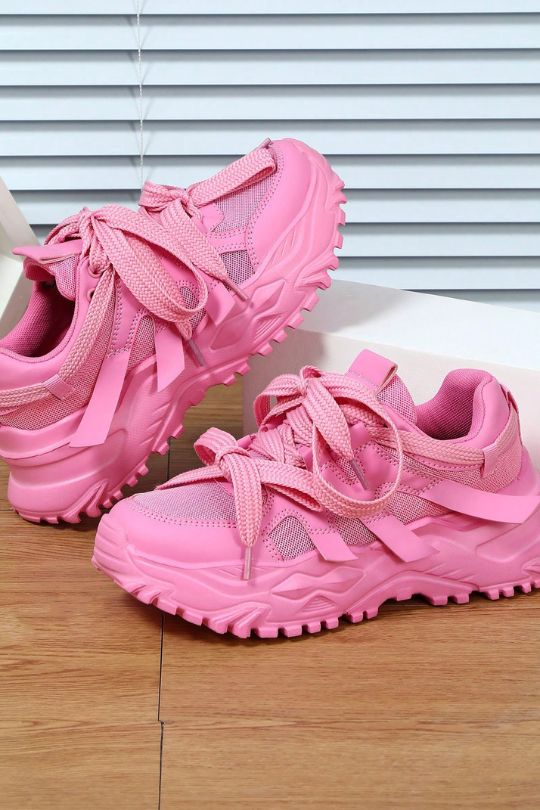 Chunky Layered Sole Low-Top Sneakers