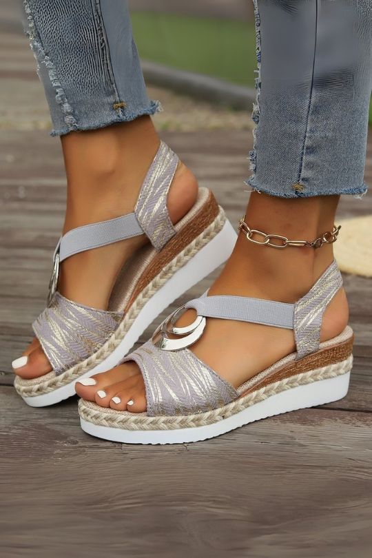 Women's Moon Ring Peep Toe Sandals