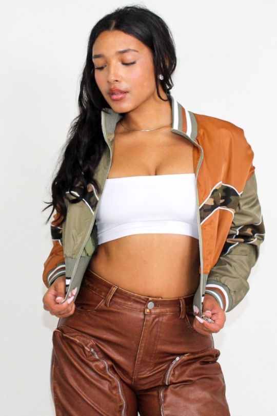 Women's Multicolor Detailed Long Sleeve Jacket