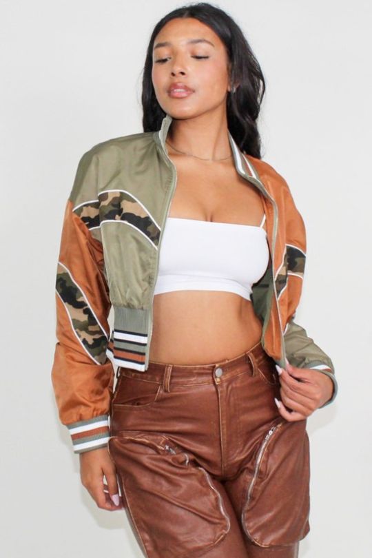 Women's Multicolor Detailed Long Sleeve Jacket