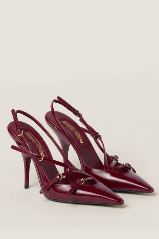 Women's Pointed Sling Back Stiletto Heels