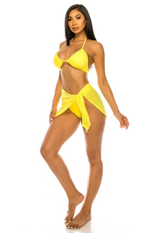 Women's All Out Three Piece Bikini Set