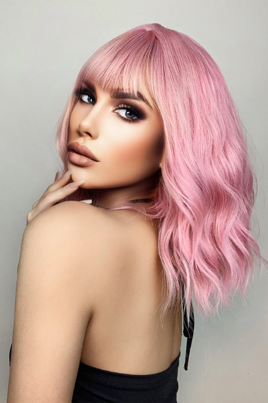 Light Wavy 12" Shoulder Length Bob Wig