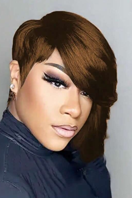 Short Brazilian Half Pixie Cut Wig