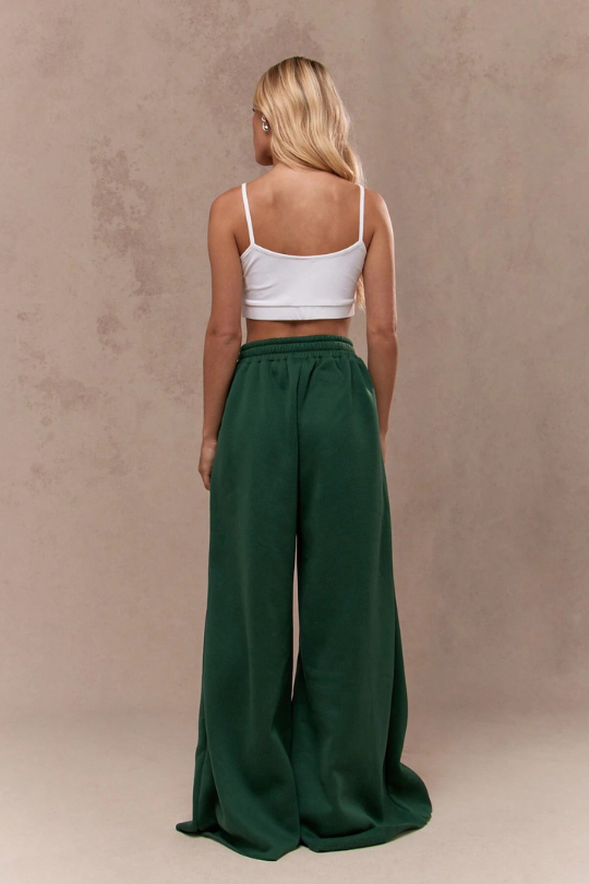 NY Wide Waist High Athletic Track Sweatpants