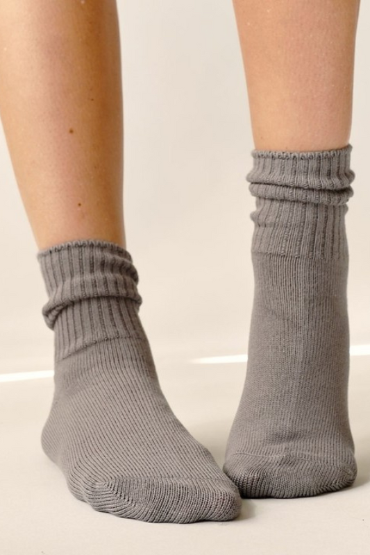 Cozy Bamboo Style Cotton Crew Socks