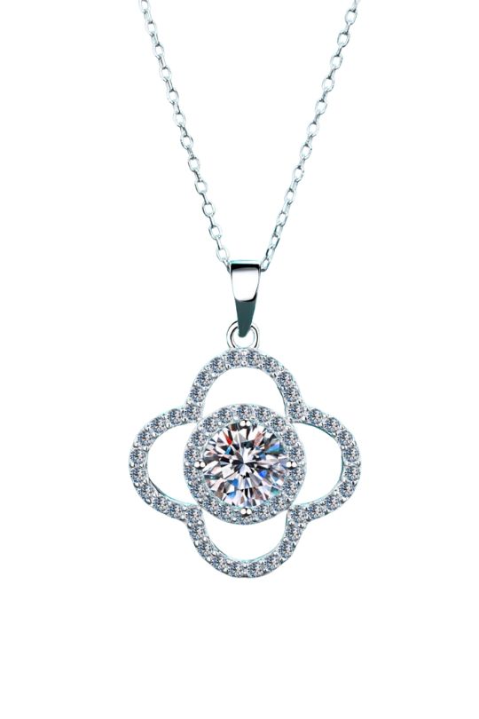 1 Ct. Moissanite Sterling Silver Necklace