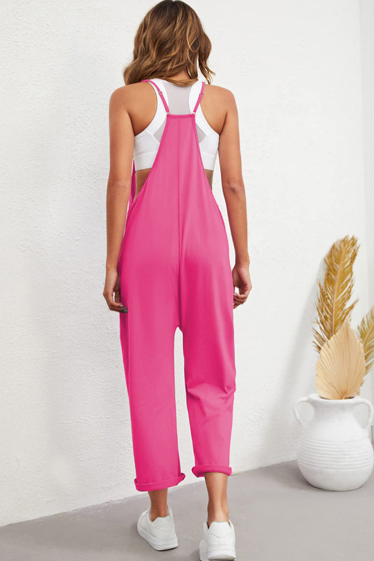 Straight Leg Adjustable Spaghetti Strap Jumpsuit