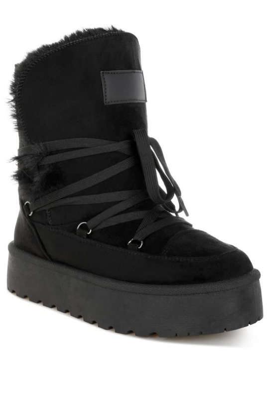 Lola Faux Fur Platform Snow Boots