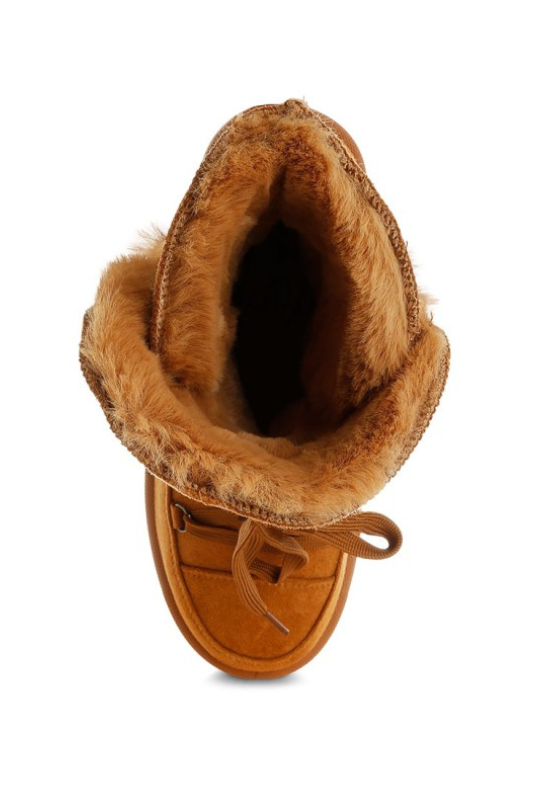 Lola Faux Fur Platform Snow Boots