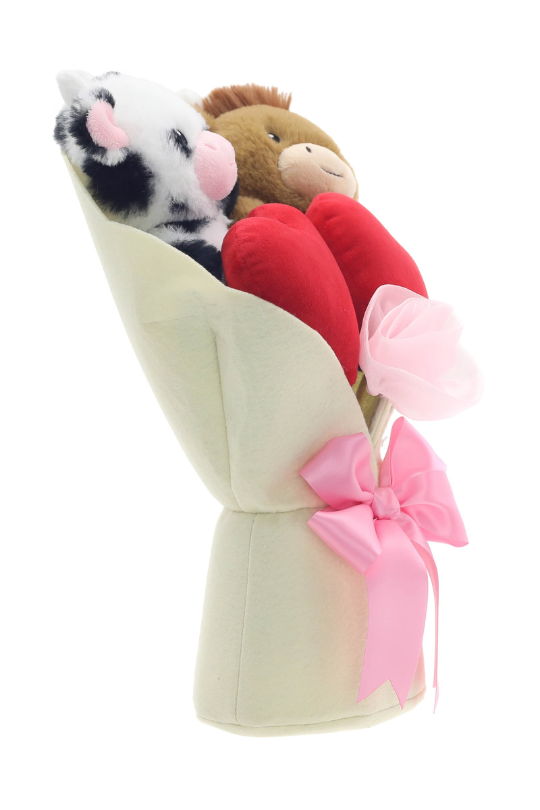 Valentine's Day Animal Bouquet Plush