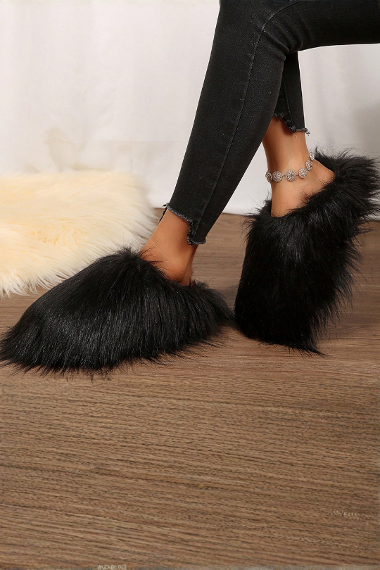 Women's Soft & Cozy Faux Fur Bedroom Slippers