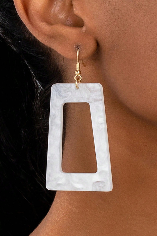 Colorful Geometric Fashion Rectangle Shaped Earrings