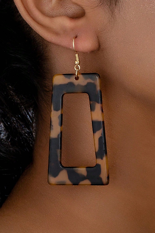 Colorful Geometric Fashion Rectangle Shaped Earrings