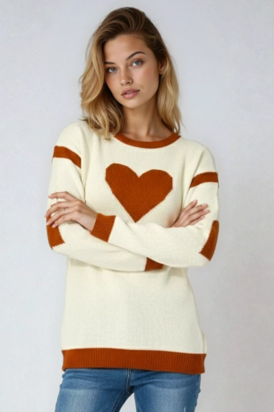 Love Me Tender Heart Sweater