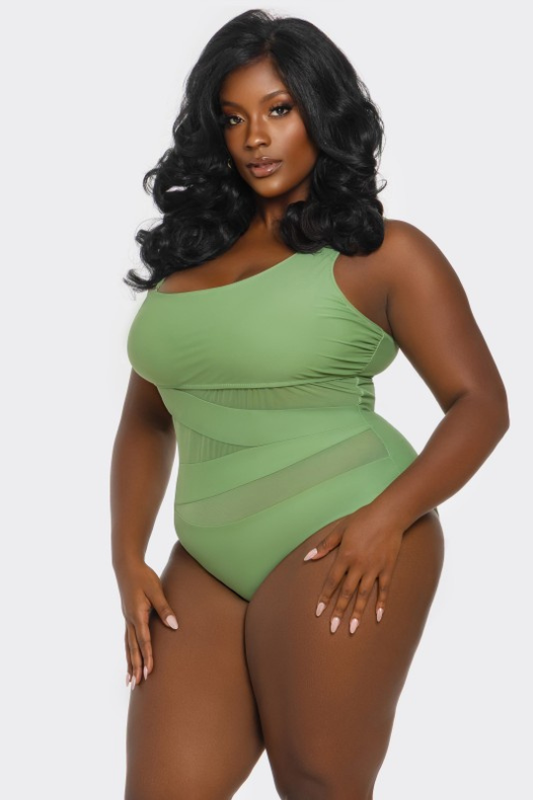 The Asymmetrical Plus Size Allure Swimsuit