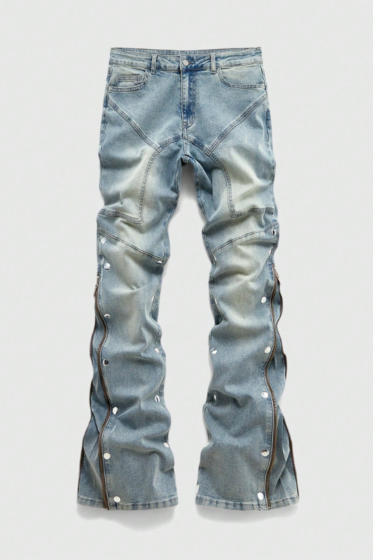 Men's Stacked Flare Skinny Jeans