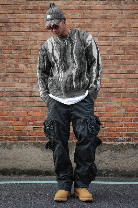 Men’s Darkline Asymmetrical Knit Sweater