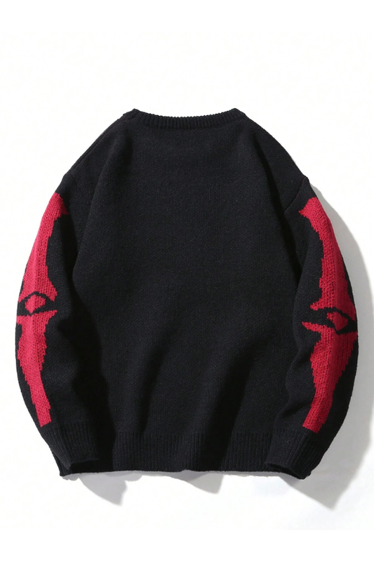 Men’s Grim Strike Skull Knit Sweater