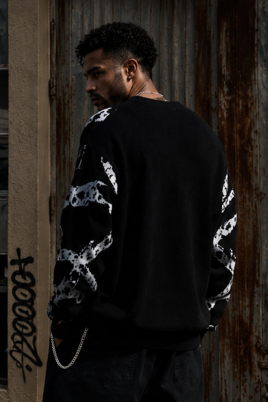 Men’s Crossfire Sequin Knit Pullover Sweater