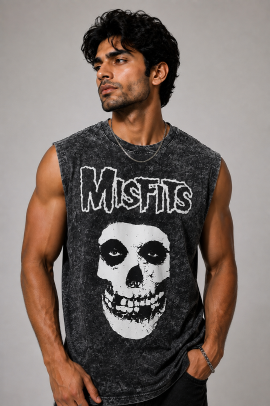 Men's Skull Graphic Sleeveless Tee
