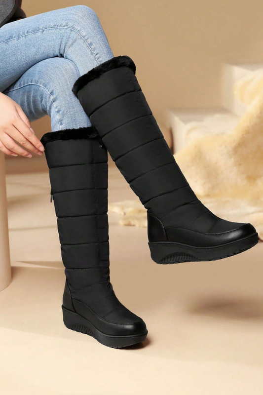 Women's Fashion Waterproof Platform Wedge Boots