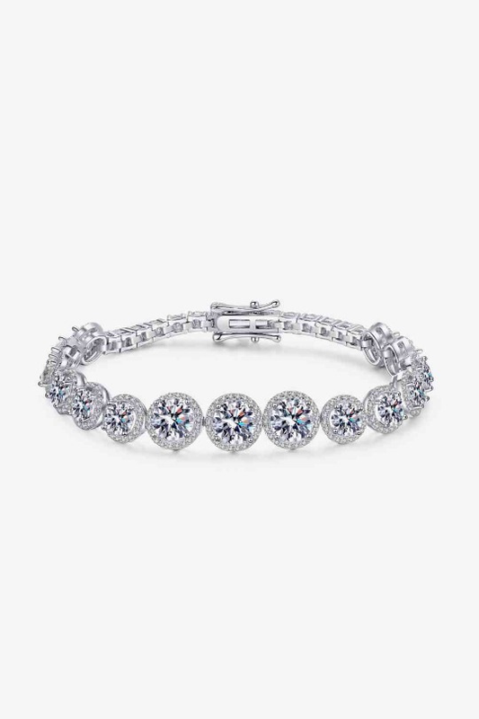 Radiant Ice Moissanite Tennis Bracelet
