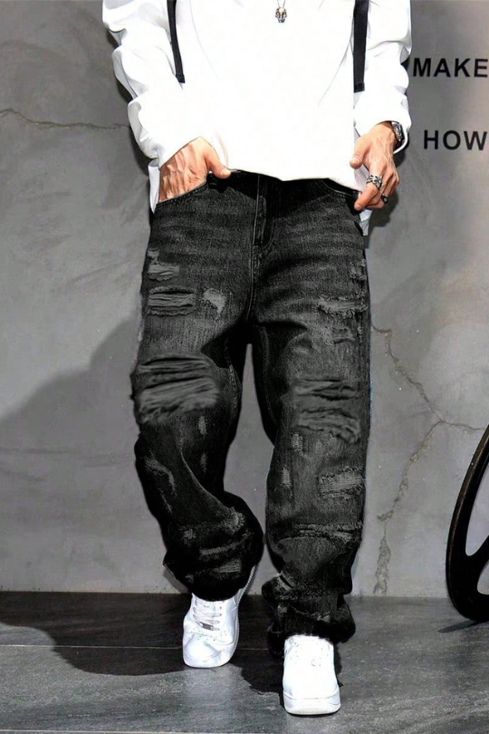 Men’s Aftershock Wide Leg Jeans