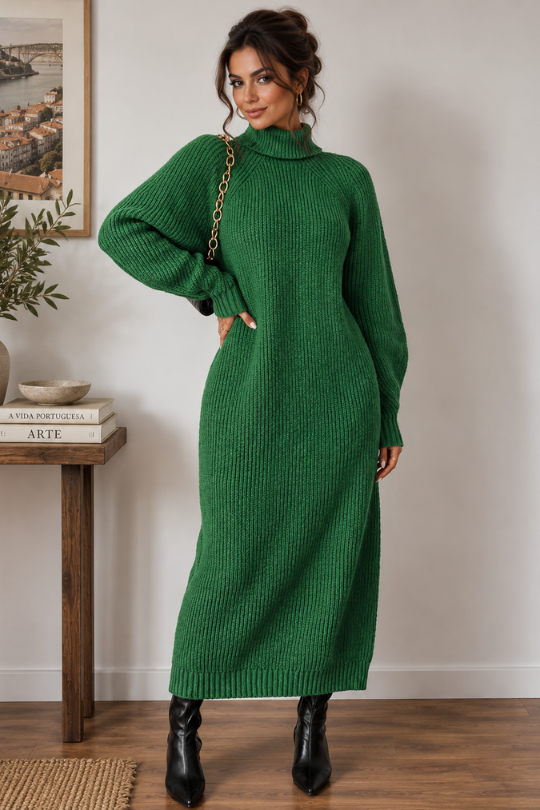 Women’s After Hours High-Neck Sweater Dress
