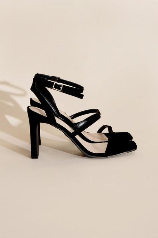 Sassy Ankle Strap Block Heels