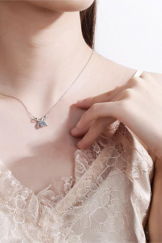 Diamond and Sterling Silver Necklace