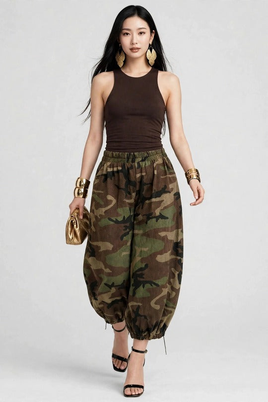 Wildwood Muse Camouflage Balloon Pants